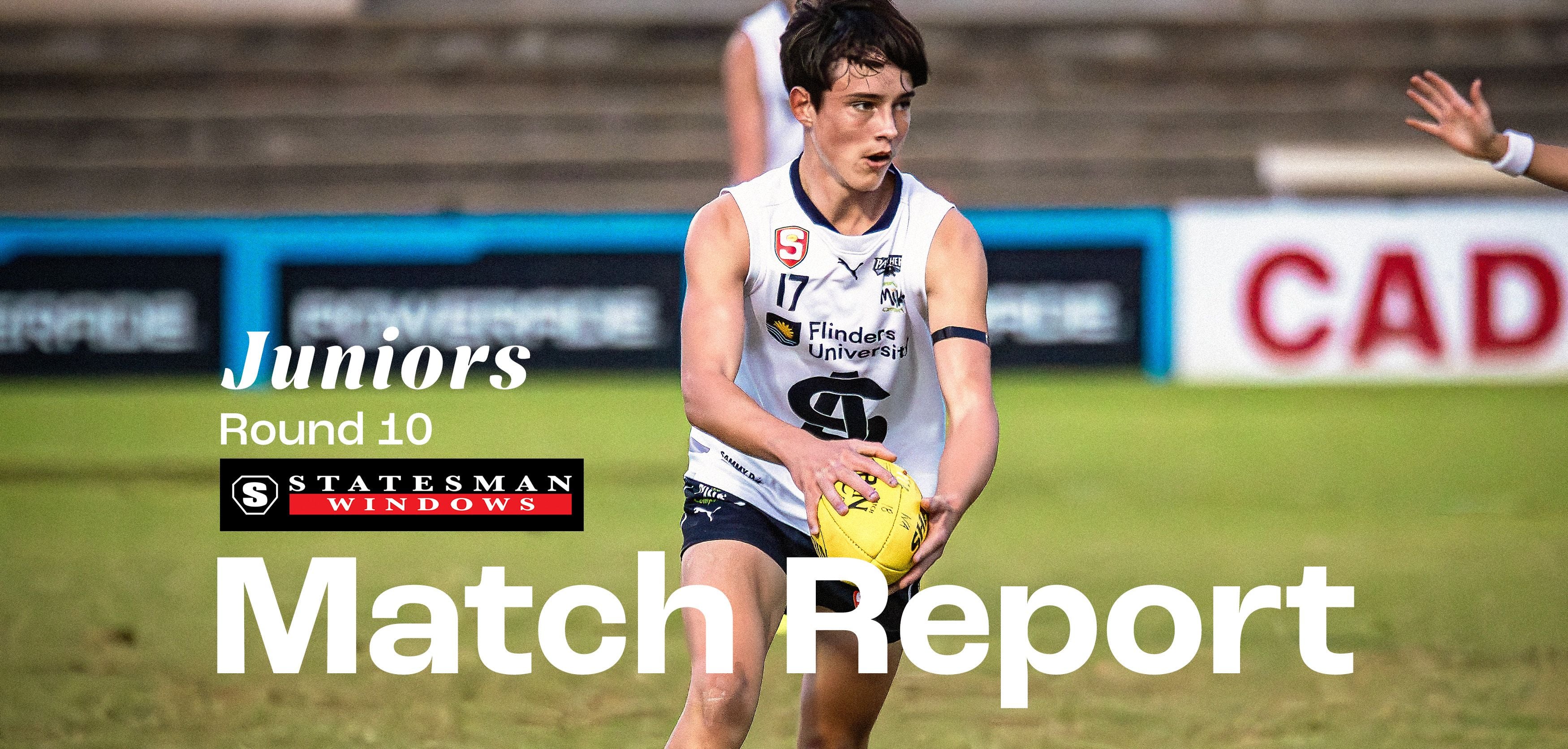 Statesman Windows Match Report: Juniors Round 10 v West Statesman Windows Match Report: Juniors Round 10 v West